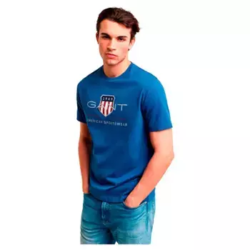 Футболка с коротким рукавом Gant Archive Shield Regular Fit, синий