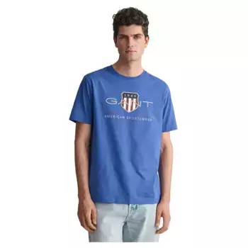 Футболка с коротким рукавом Gant Archive Shield Regular Fit, синий