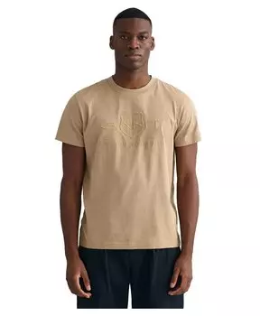 Футболка с коротким рукавом Gant D1 Tonal Archive Shield, бежевый