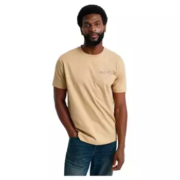 Футболка с коротким рукавом Gant Graphic, бежевый
