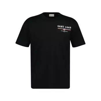 Футболка с коротким рукавом Gant Graphic, черный