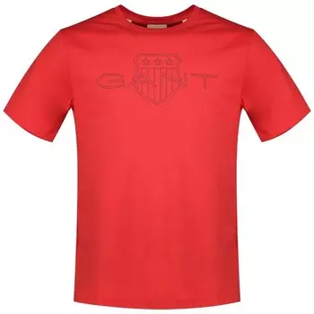 Футболка с коротким рукавом Gant Logo, красный