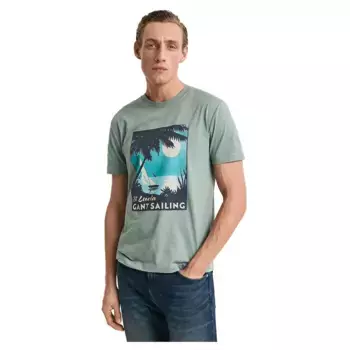 Футболка с коротким рукавом Gant Placed Graphic, зеленый