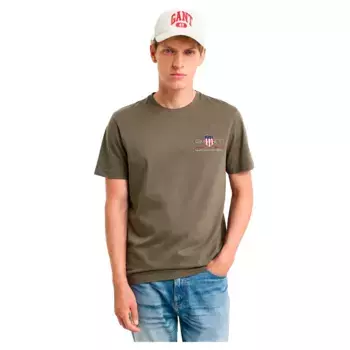 Футболка с коротким рукавом Gant Reg Archive Shield Emb, зеленый