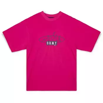 Футболка с коротким рукавом Grimey Cloven Tongues Oversized, розовый