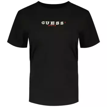 Футболка с коротким рукавом Guess Jeans Gj Cn Reg 3D Embr Guetee, черный