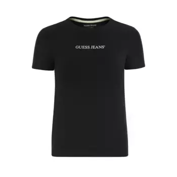 Футболка с коротким рукавом Guess Jeans Gj Slim Logo Print, черный