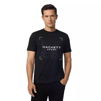 Футболка с коротким рукавом Hackett Monogram, черный