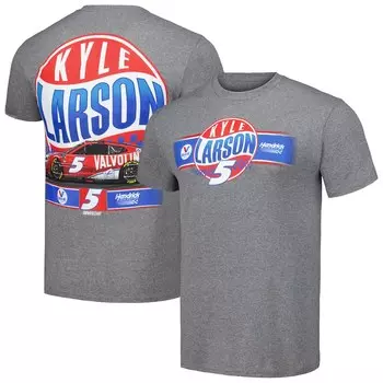 Футболка с коротким рукавом Hendrick Motorsports Team Collection Kyle Larson, серый