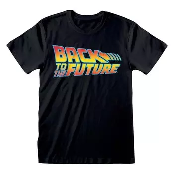 Футболка с коротким рукавом Heroes Official Back To The Future Vintage Logo, черный