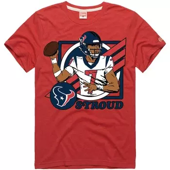 Футболка с коротким рукавом Homage Houston Texans, красный
