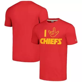 Футболка с коротким рукавом Homage Kansas City Chiefs, красный