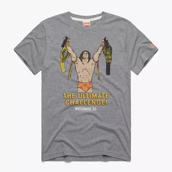 Футболка с коротким рукавом Homage The Ultimate Warrior, серый