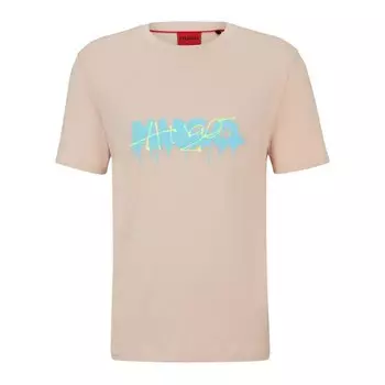 Футболка с коротким рукавом HUGO Dacation 10229761, розовый
