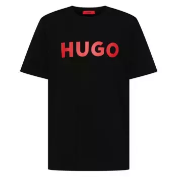 Футболка с коротким рукавом HUGO Dulivio, черный