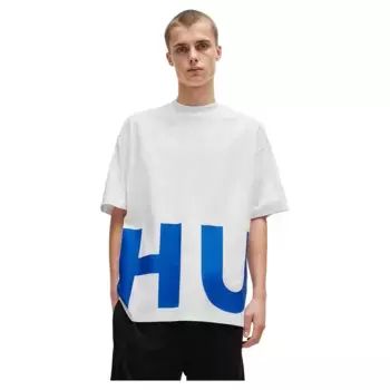 Футболка с коротким рукавом HUGO Nannavaro 01 BLUE, белый