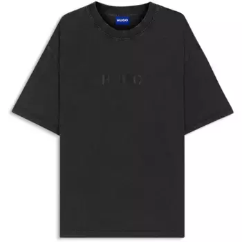 Футболка с коротким рукавом HUGO Nebute 10272987 01 BLUE, черный