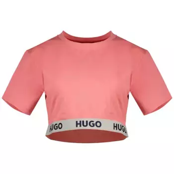 Футболка с коротким рукавом HUGO Sporty Logo 10262204 01, розовый