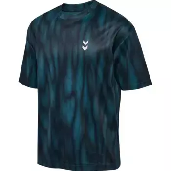 Футболка с коротким рукавом Hummel Hiit AOP Loose, синий