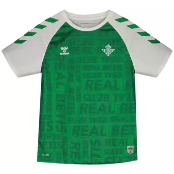 Футболка с коротким рукавом Hummel Real Betis 23/24 pre match junior, зеленый