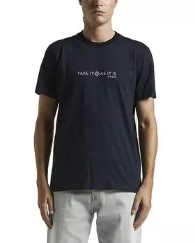 Футболка с коротким рукавом и графическим принтом Peserico, синий