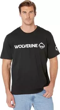 Футболка с коротким рукавом и графическим рисунком Wolverine, цвет Black Logo
