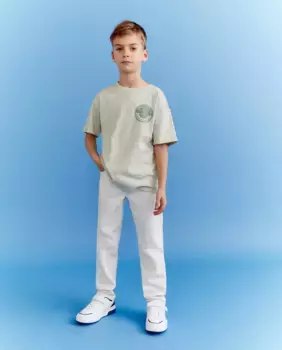 Футболка с коротким рукавом и графическим рисунком для мальчиков Kids El Corte Ingls, зеленый