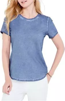 Футболка с коротким рукавом и круглым вырезом NIC+ZOE, цвет Cornflower