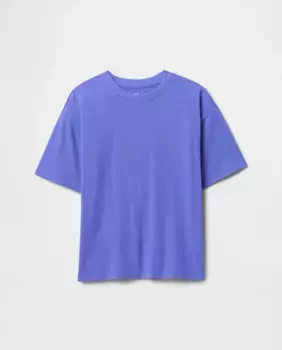 Футболка с коротким рукавом и круглым вырезом для мальчика Gap, синий