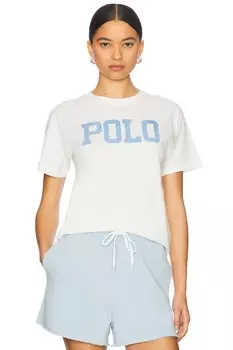 Футболка с коротким рукавом и круглым вырезом Polo Ralph Lauren, antique white