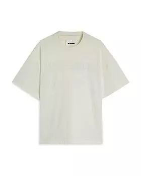 Футболка с коротким рукавом и круглым вырезом Jil Sander, белый