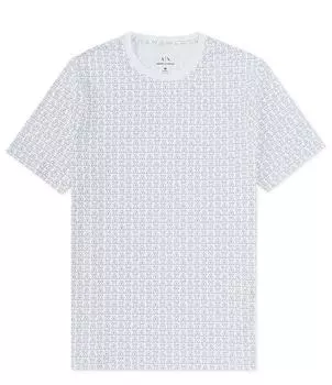 Футболка с коротким рукавом и логотипом Armani Exchange Allover, белый