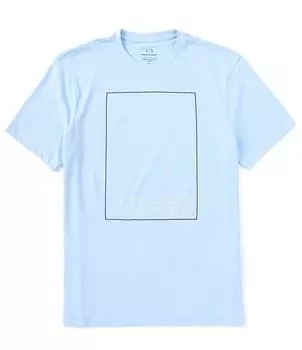 Футболка с коротким рукавом и логотипом Armani Exchange Milano Edition Big Box, синий