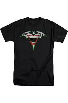 Футболка с коротким рукавом и логотипом Batman Joker Bat для взрослых Gildan, черный