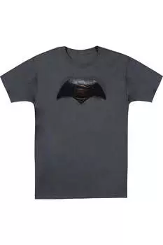 Футболка с коротким рукавом и логотипом Batman V Superman для взрослых Gildan, цвет charcoal