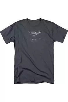 Футболка с коротким рукавом и логотипом Batman V Superman Bw для взрослых Gildan, цвет charcoal