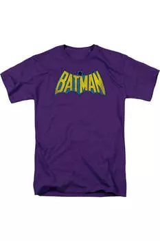 Футболка с коротким рукавом и логотипом Бэтмена DC Comics Classic для взрослых Gildan, фиолетовый