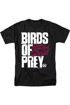 Футболка с коротким рукавом и логотипом Birds Of Prey для взрослых Gildan, черный