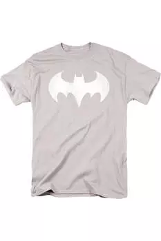 Футболка с коротким рукавом и логотипом DC Comics Batgirl, состаренная, для взрослых Gildan, серебряный