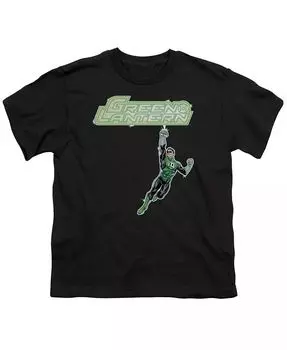 Футболка с коротким рукавом и логотипом Energy Construct для мальчиков Green Lantern, черный