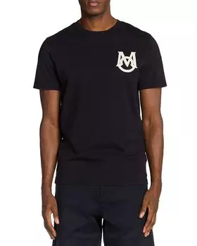 Футболка с коротким рукавом и логотипом Moncler, синий