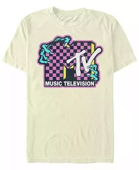 Футболка с коротким рукавом и логотипом Mtv Music Television Creature Hands Fifth Sun, коричневый/бежевый