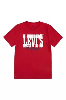 Футболка с коротким рукавом и логотипом Western Cowboy Levi'S, красный