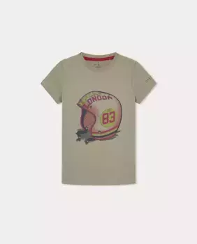 Футболка с коротким рукавом и принтом Hackett, цвет Verde Militar