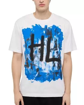 Футболка с коротким рукавом и принтом Helmut Lang, белый