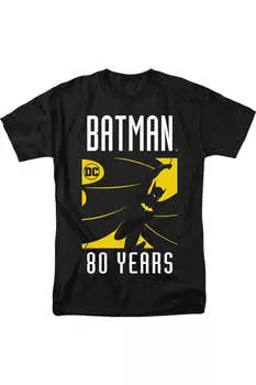 Футболка с коротким рукавом и принтом «Силуэт Бэтмена» для взрослых Gildan, черный