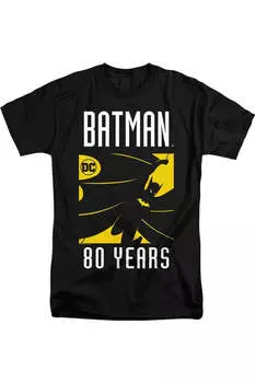 Футболка с коротким рукавом и принтом «Силуэт Бэтмена» для взрослых Gildan, черный