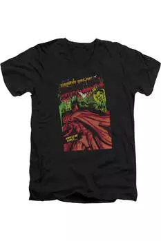 Футболка с коротким рукавом и V-образным вырезом для взрослых Batman Bat Killers Gildan, черный