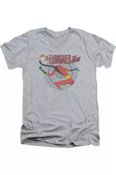 Футболка с коротким рукавом и V-образным вырезом для взрослых с принтом «DC Comics Elongated Man» Gildan, цвет athletic heather