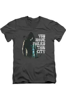 Футболка с коротким рукавом и V-образным вырезом для взрослых из хлопка премиум-класса Arrow You Have Failed Gildan, цвет charcoal